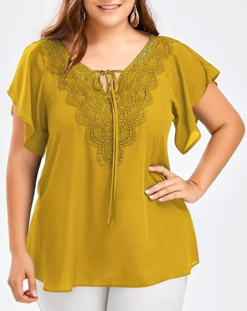 Amy Fashion - Chiffon Tops Women Blouses