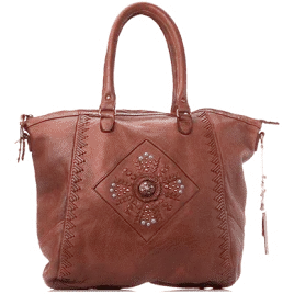 Arrow Tote in Cognac