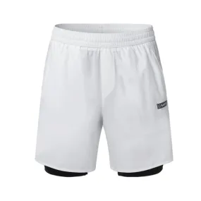 Barrel Men Essential Half Leggings Shorts-WHITE