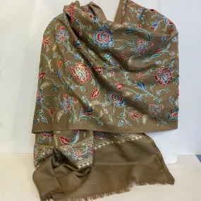 Bipin - Heirloom Indian Wrap - Dark Taupe