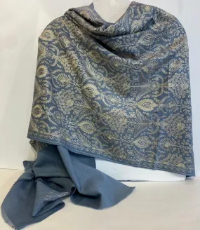 Chetas - Heirloom Indian Wrap - Denim Blue