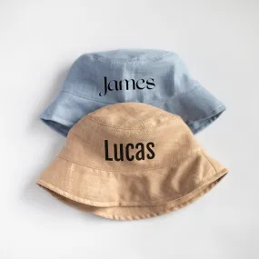 Linen Sun Hat for Kids