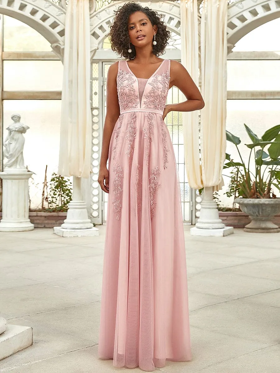 Maxi Long Elegant Ethereal Tulle Evening Dress