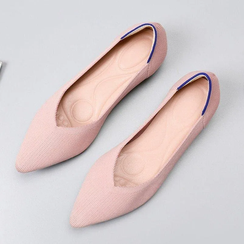 Pointed Wide Toe Box Ballet Flats for Bunions