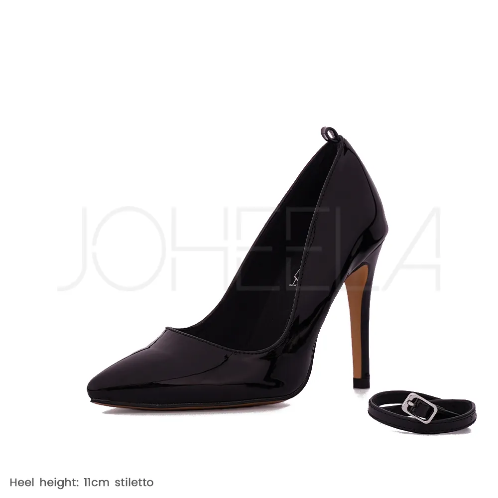 Sabrina noir - Talons stilettos - Personnalisable