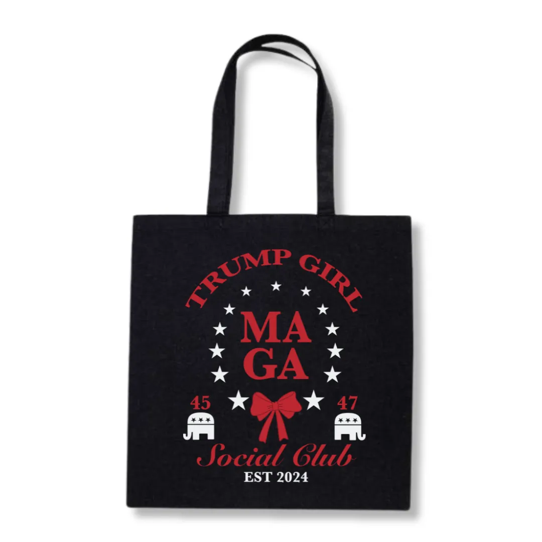 Trump Girl "MAGA Social Club" Tote Bag (3 Colors)