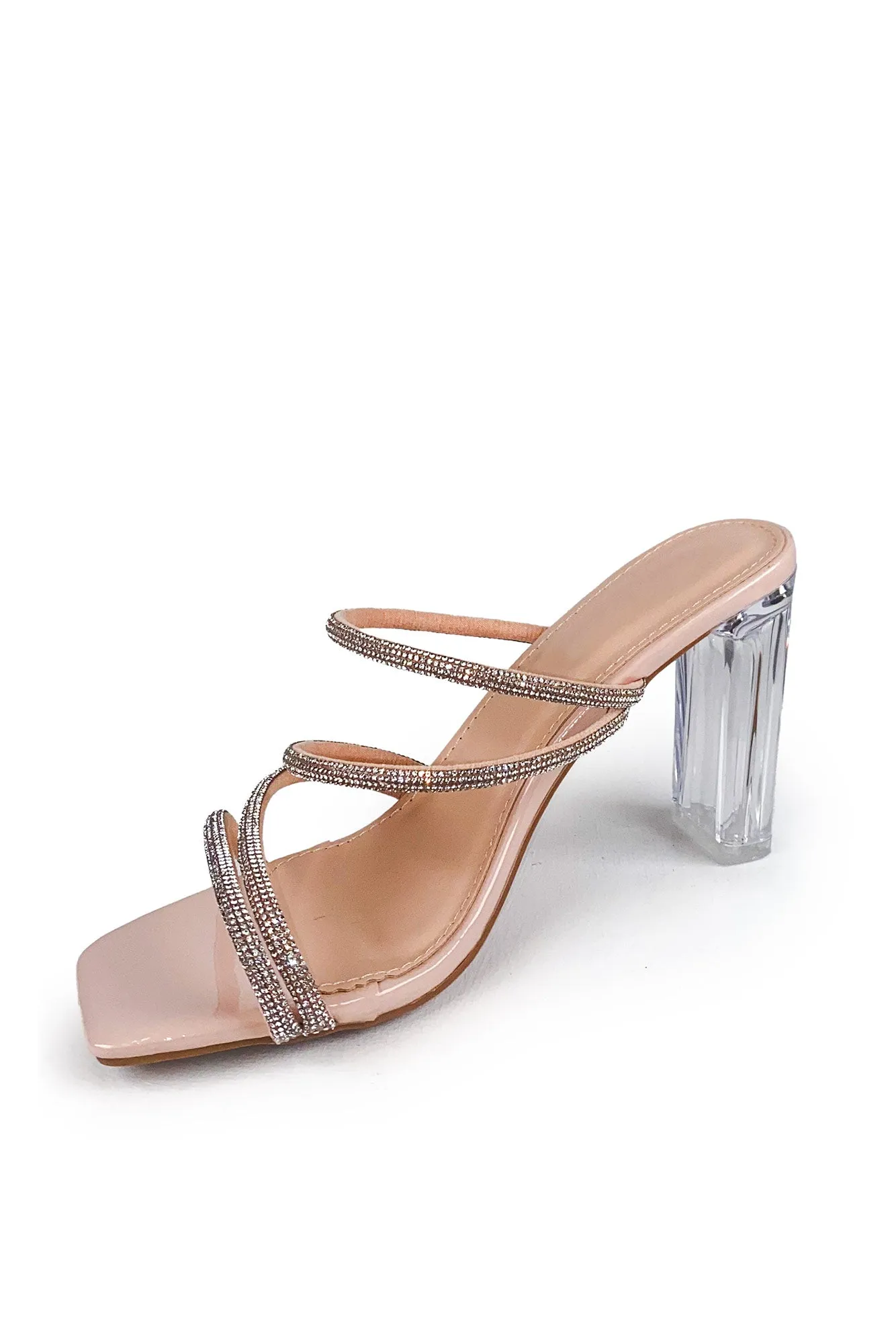 Vida Nude Diamante Mules