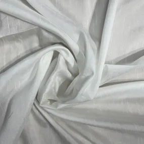 White Solid Rfd Raw Silk Dyeable Fabric